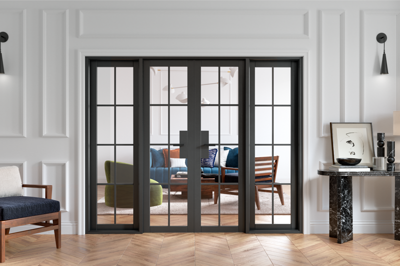Malvern W8 Pre-finished Black Doors
