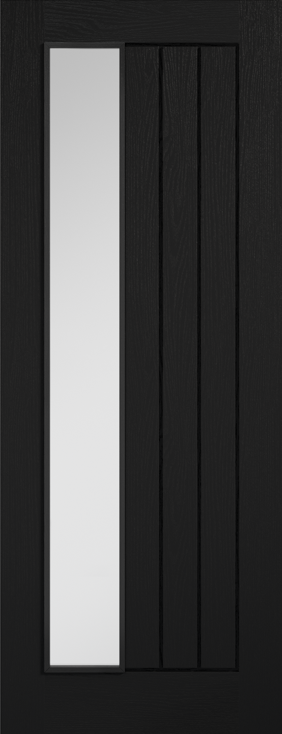 Mexicano Glazed Pre-finished Black Doors