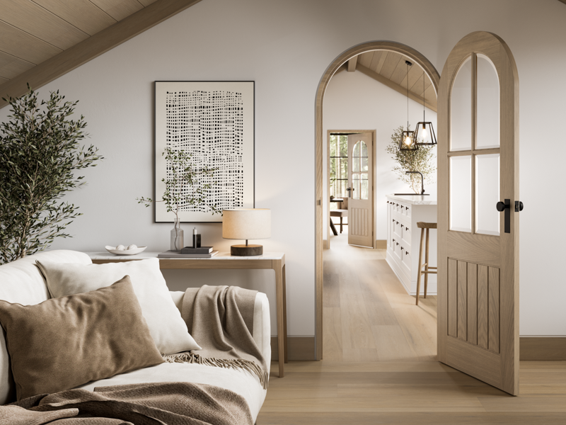 Mexicano Glazed Pre-finished Blonde Oak Doors