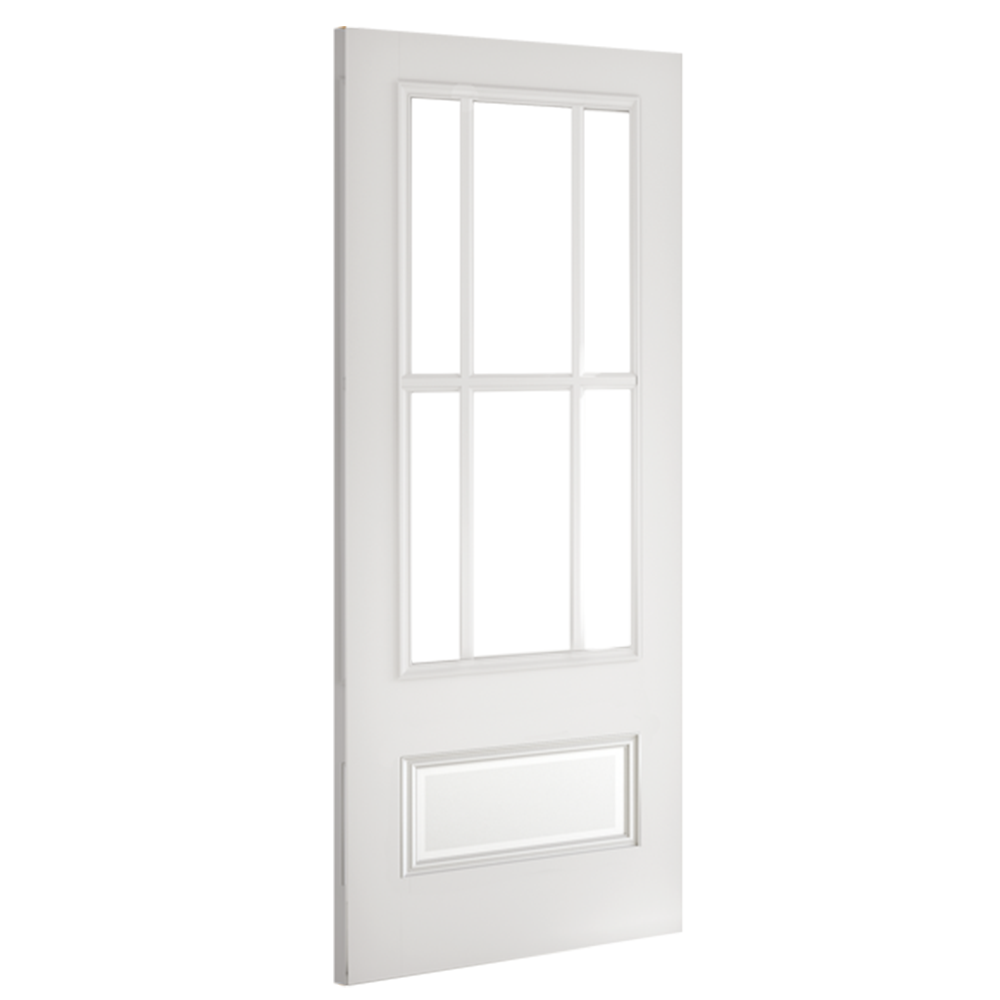 Deanta Canterbury White Primed Bevelled Glaze FSC