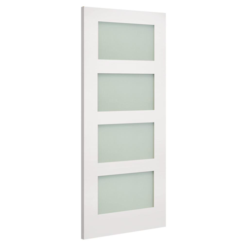 Deanta Coventry White Primed Frosted Glaze FSC
