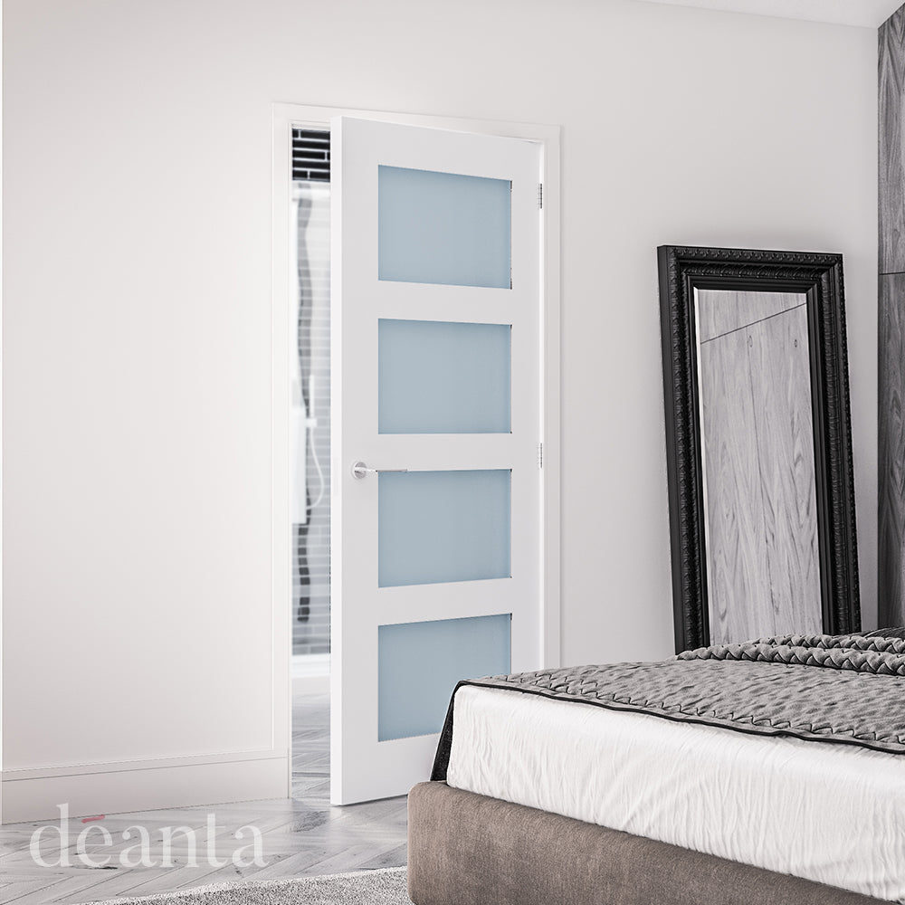 Deanta Coventry White Primed Frosted Glaze FSC