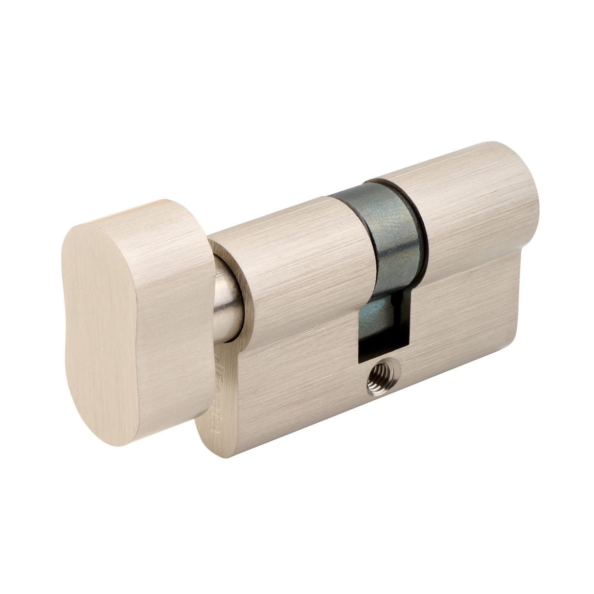 Deanta Euro Cylinder Lock Satin Nickel Finish