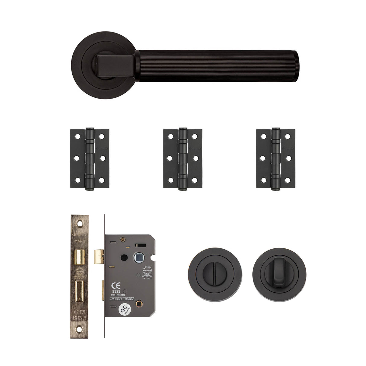 Deanta Delphi Bathroom Kit Matt Black