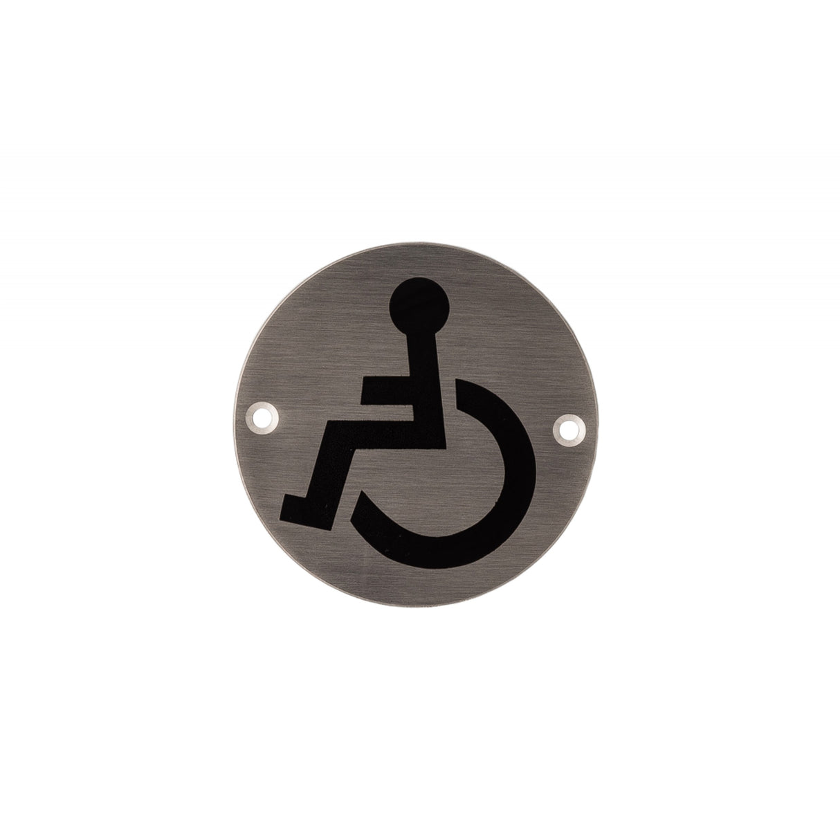 Deanta 3" Round Steel Disabled Sign