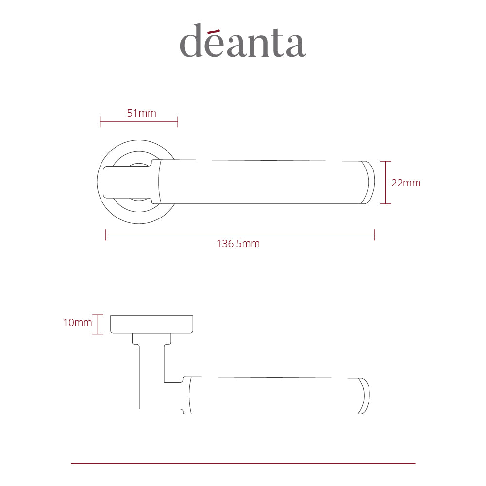 Deanta Delphi Matt Antique Brass Handle