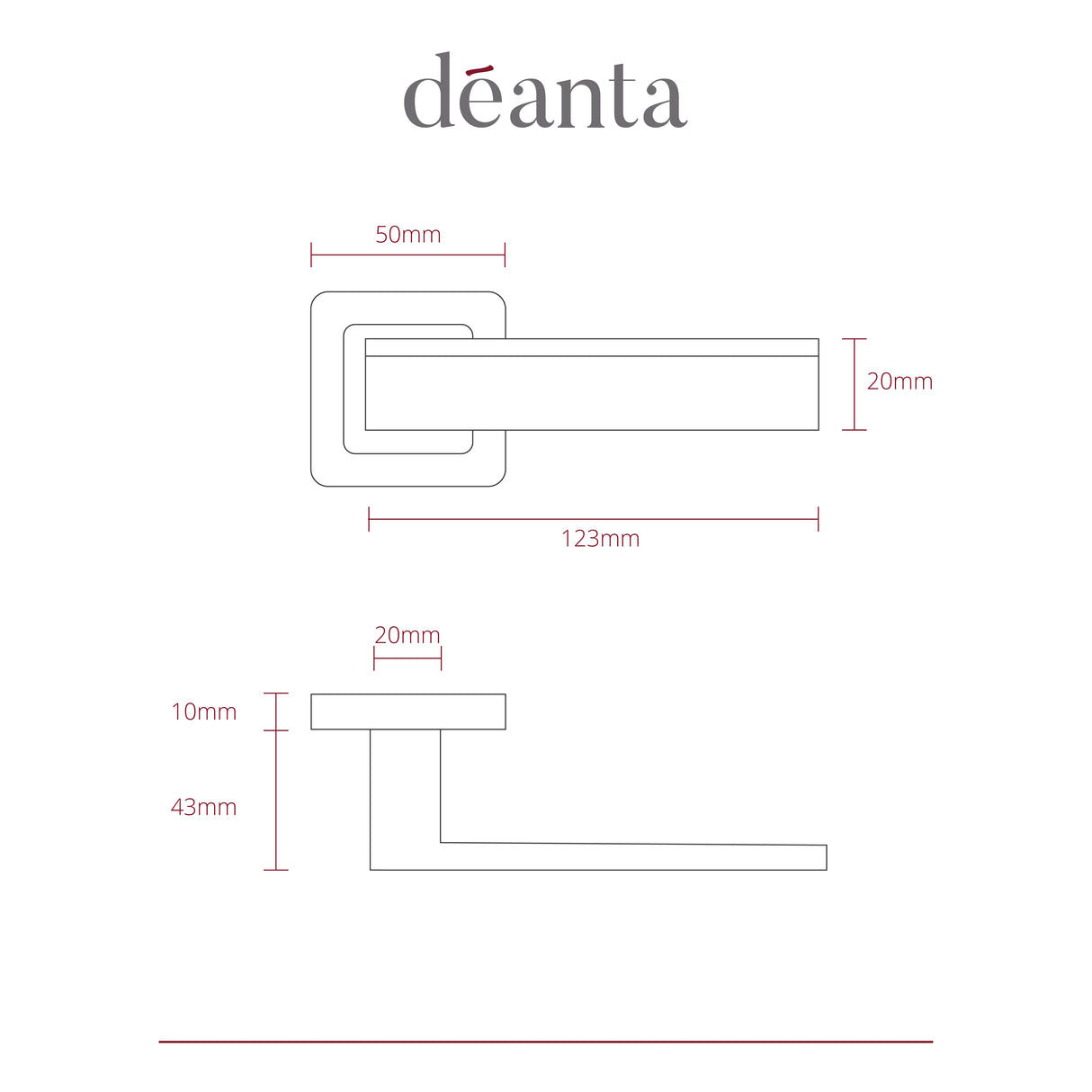 Deanta Invictus Matt Satin Black Handle