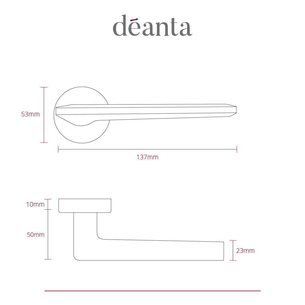 Deanta Ithaca Matt Antique Brass Handle