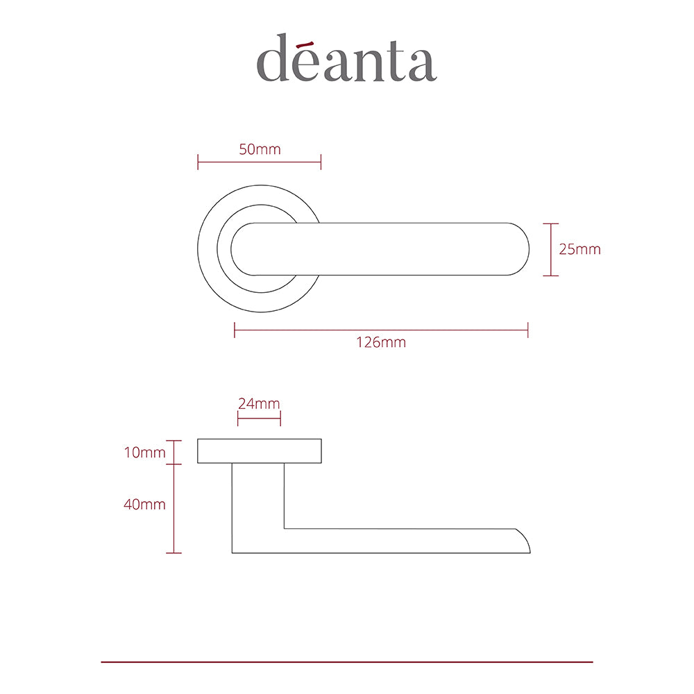 Deanta Parga Polished Chrome Handle
