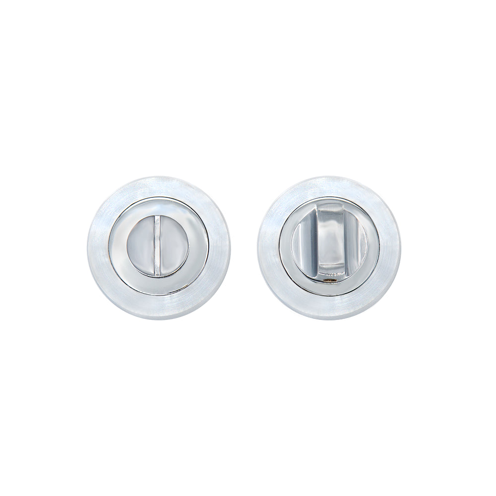 Deanta Thumbturn Set Matt Polished Chrome