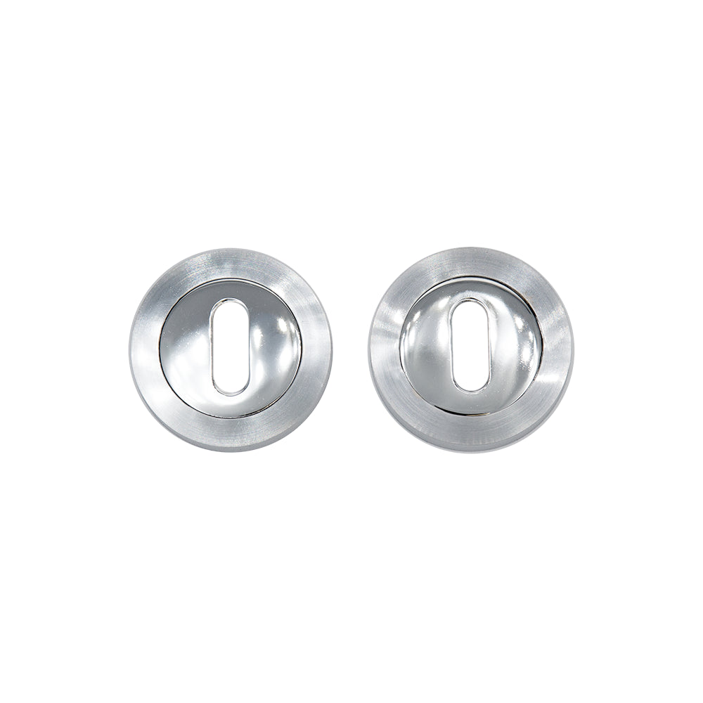 Deanta Escutcheon (Pair) Matt Polished Chrome