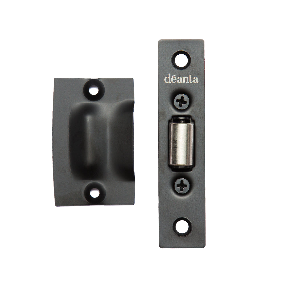 Deanta Roller Catch Matt Black Steel