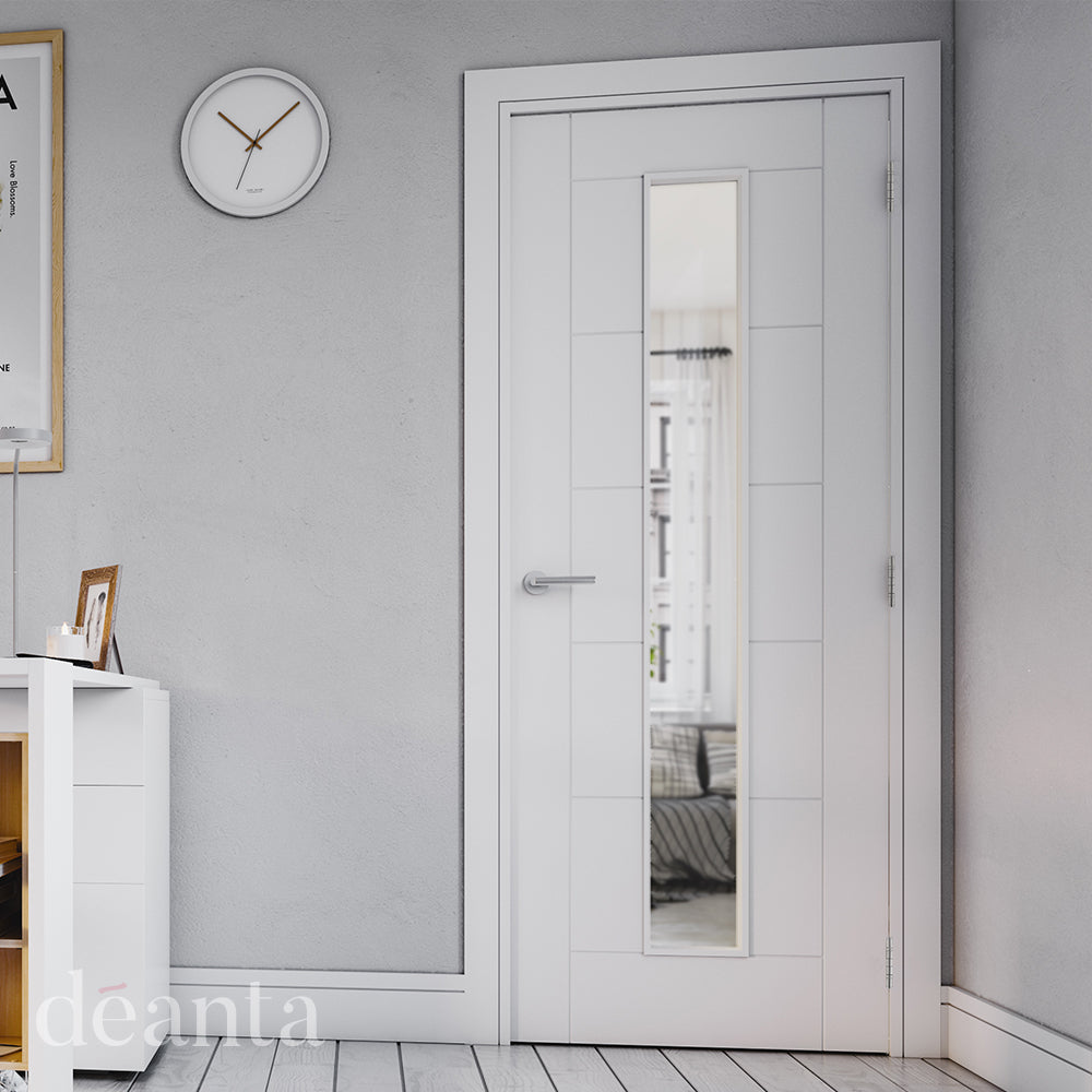 Deanta Seville White Primed Glazed 1L FD30 FSC