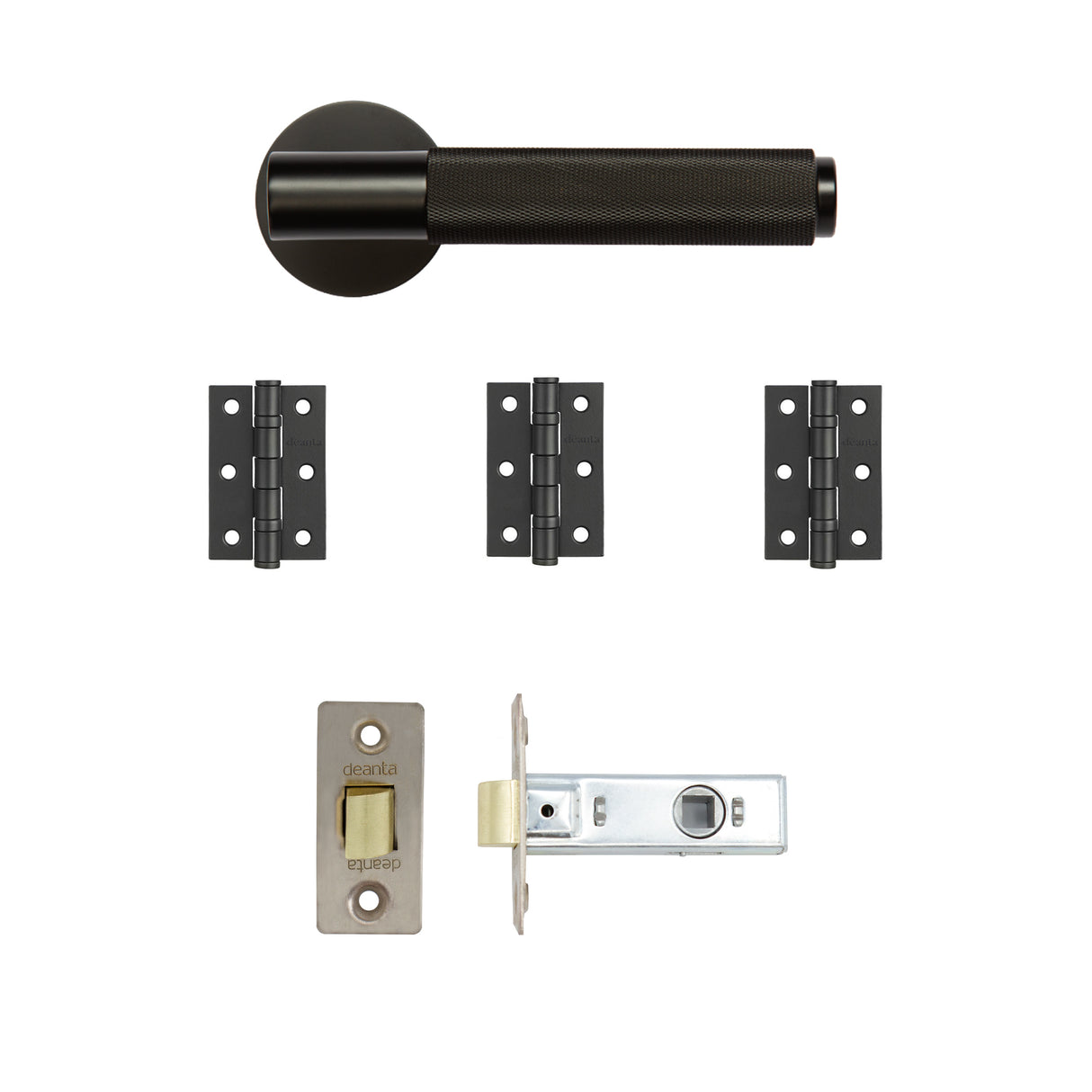 Deanta Sparta Latch Kit Matt Black Finish