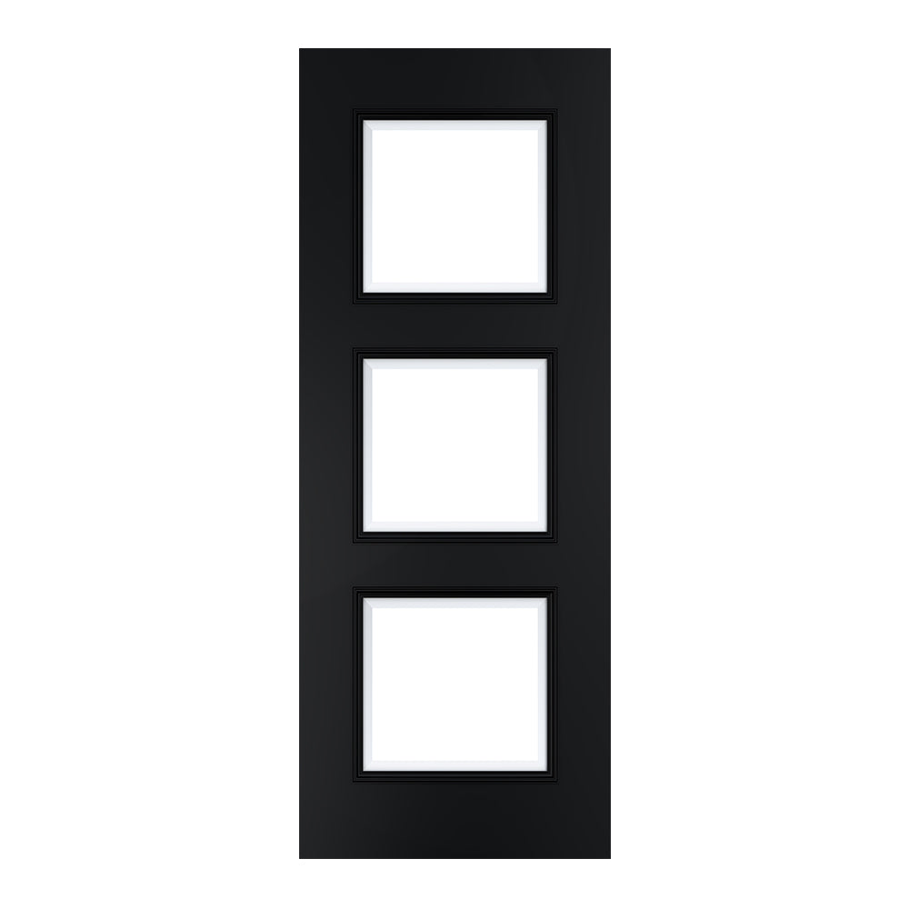 Deanta Trinity Black Prefinished Bevelled Glaze FSC