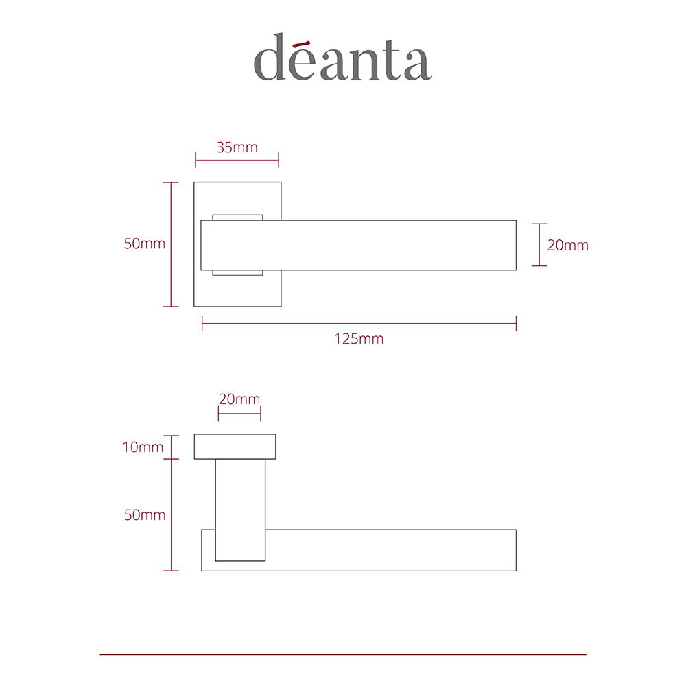 Deanta Argo Matt Black Urban Handle