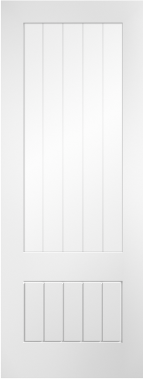 Mexicano Glazed Primed White Doors