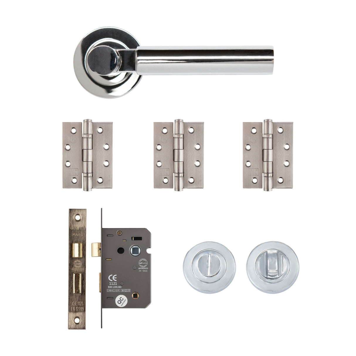 Deanta Arcadia Bathroom Kit Polished Chrome Finish