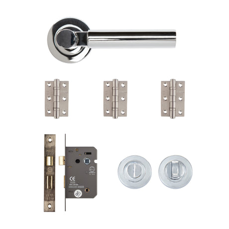 Deanta Arcadia Bathroom Kit Polished Chrome Finish