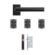 Deanta Ares Urban Latch Kit | 76x50x2mm Hinges