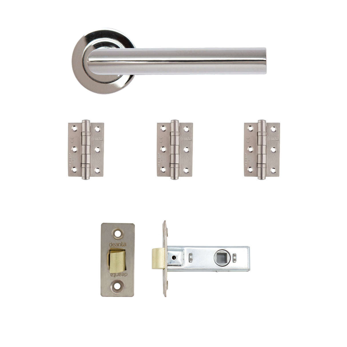 Deanta Ares Latch Kit Polished Chrome Finish