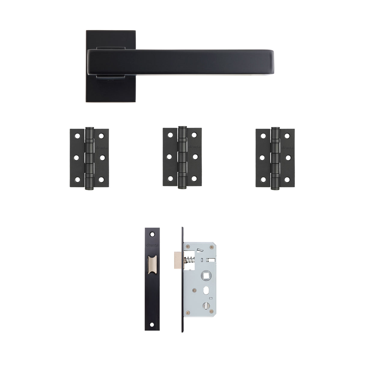 Deanta Argo Urban Latch Kit | 76x50x2mm Hinges