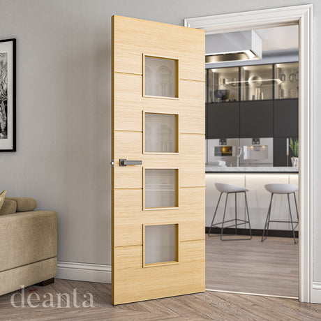 Deanta Augusta Prefinished Oak Glazed FD30 FSC