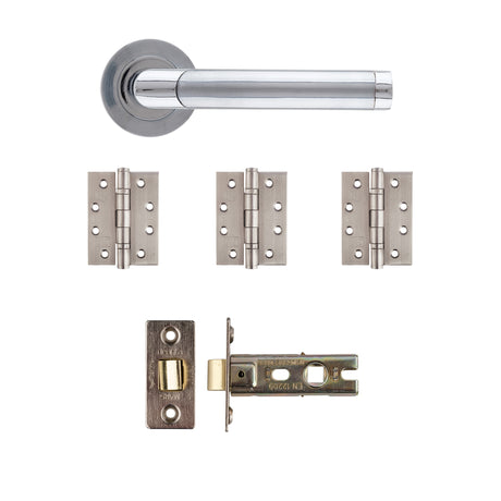 Deanta Augustus Latch Kit Matt Polished Chrome Finish