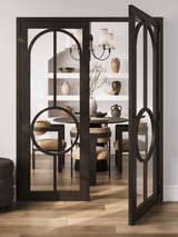 Bowery Glazed Pre-finished Black Doors