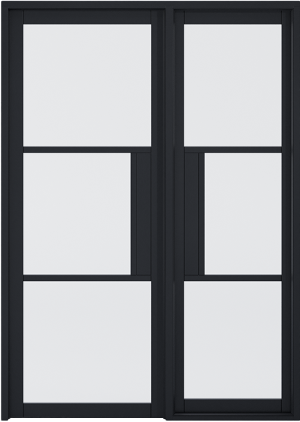 Tribeca Sidelight Pre-finished Black Doors