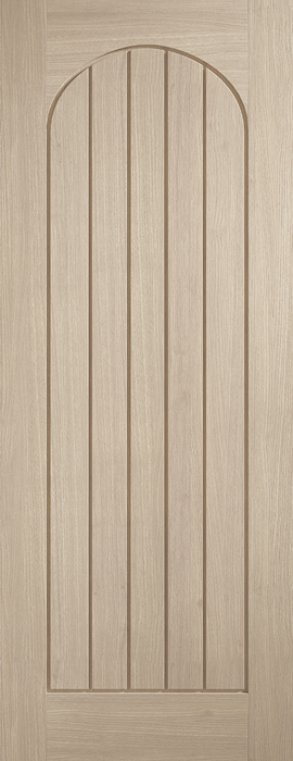 Mexicano Arched Square Top Glazed Pre-finished Blonde Oak Doors