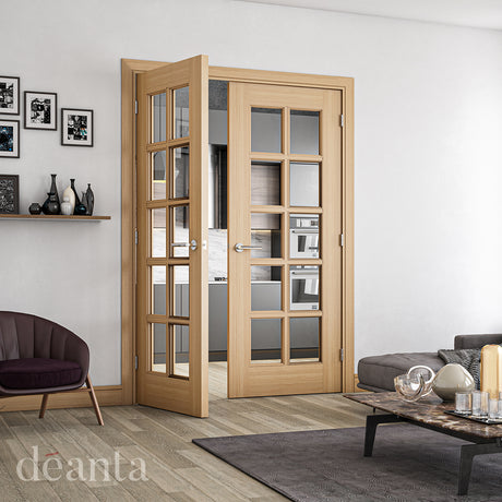 Deanta Bristol Unfinished Oak Bevelled Glaze FSC