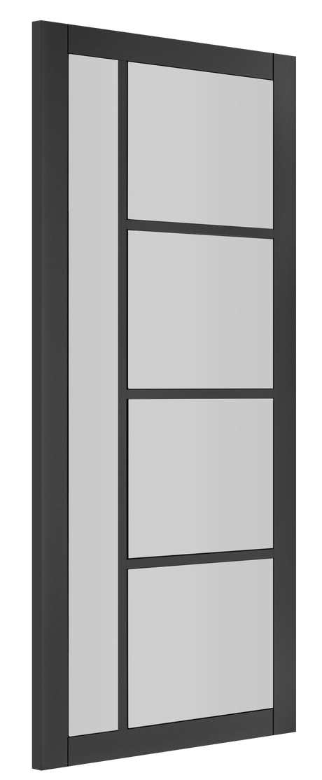 Deanta Brixton Black Prefinished Glazed FSC