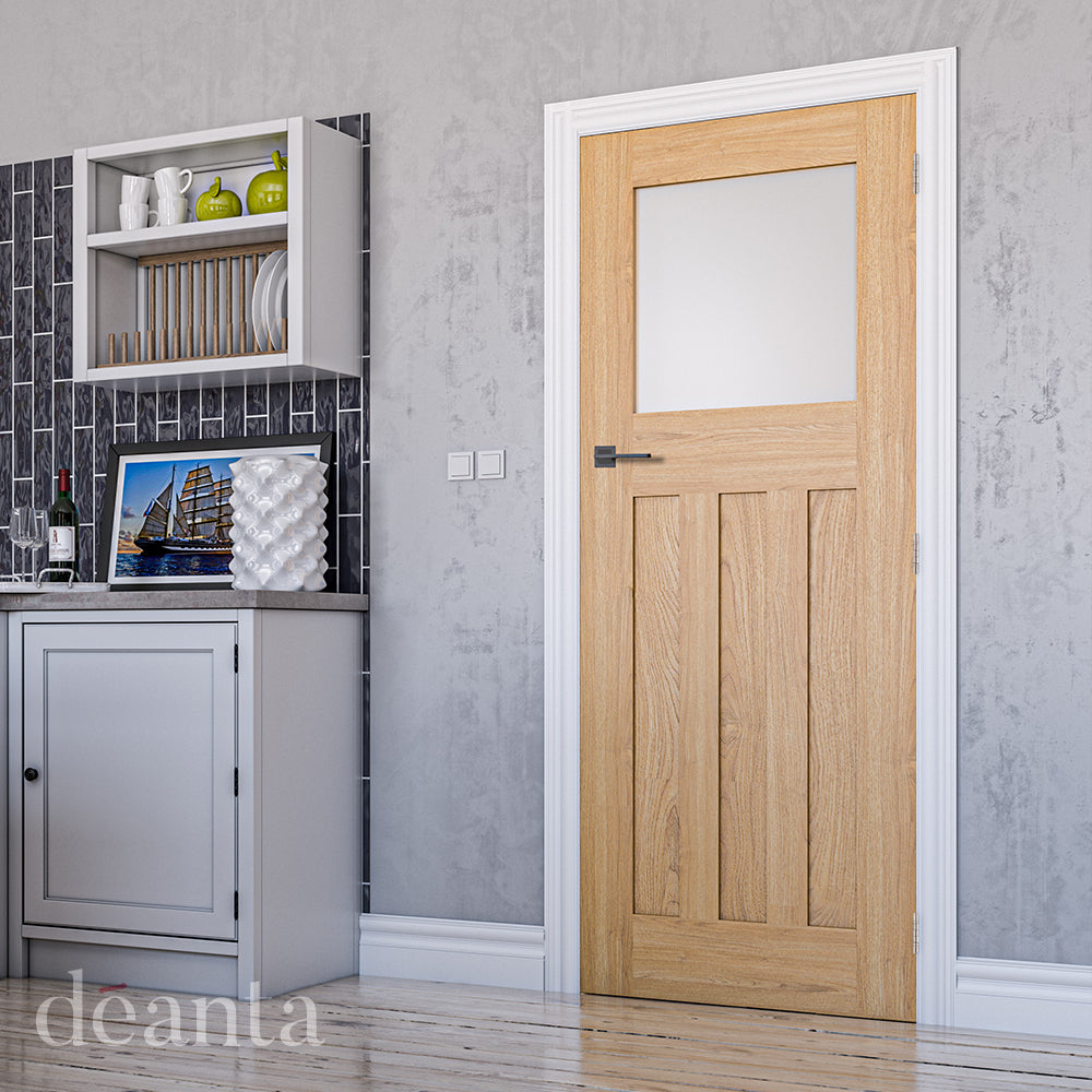 Deanta Cambridge Unfinished Oak Frosted Glaze FSC