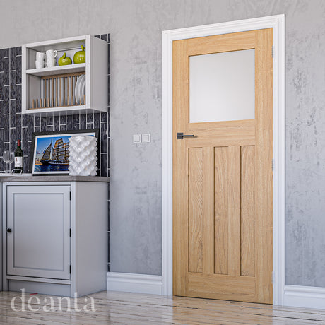 Deanta Cambridge Unfinished Oak Frosted Glaze FSC