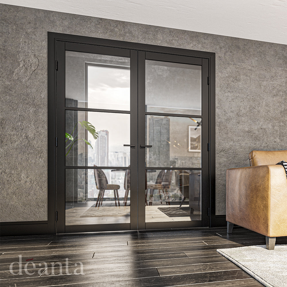 Deanta Camden Black Prefinished Glazed FSC