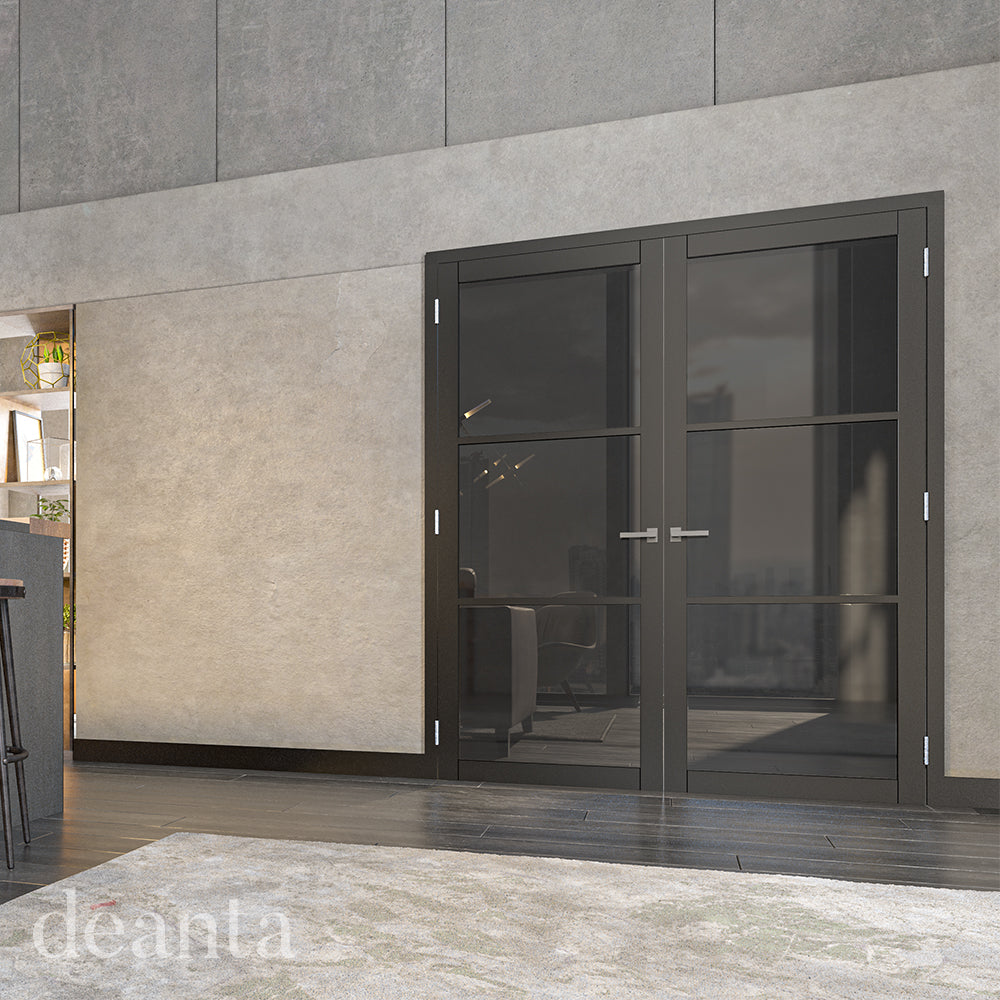 Deanta Camden Black Prefinished Tinted Glaze FSC