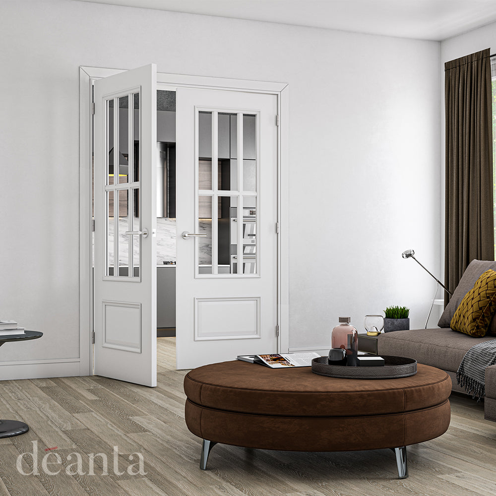 Deanta Canterbury White Primed Bevelled Glaze FSC