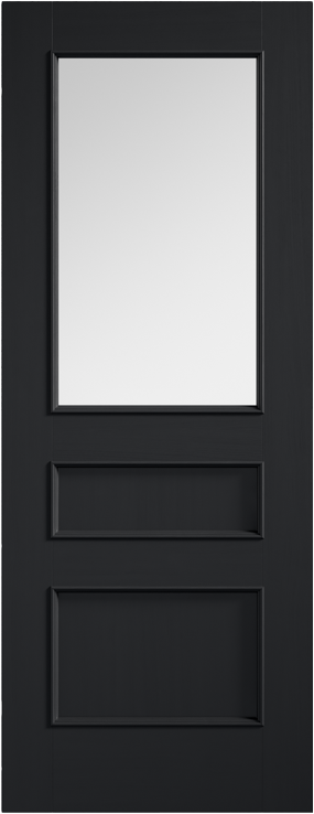 Toledo Glazed Pre-finished Charcoal Black Doors