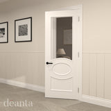 Deanta Clarendon White Primed Bevelled Glaze FSC