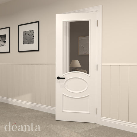 Deanta Clarendon White Primed Bevelled Glaze FSC