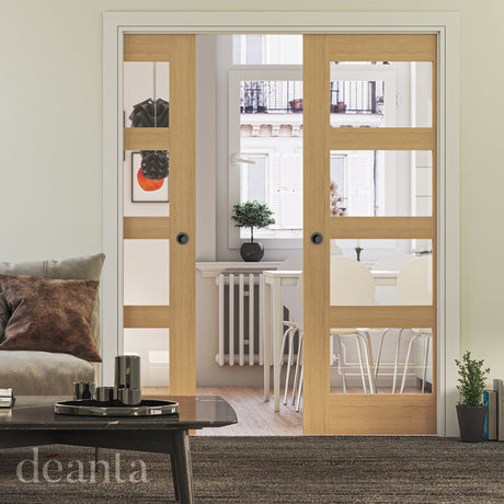 Deanta Coventry Unfinished Oak Glazed FD30 FSC