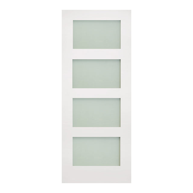 Deanta Coventry White Primed Frosted Glaze FSC