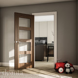 Deanta Coventry Prefinished Walnut Glazed FD30 FSC
