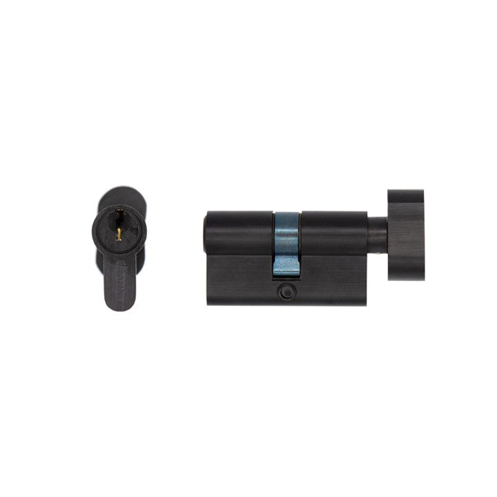 Deanta Euro Cylinder Lock Black Steel Finish