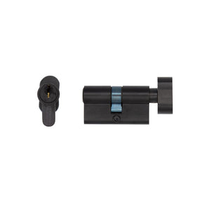 Deanta Euro Cylinder Lock Black Steel Finish