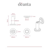Deanta Magnetic Door Holder Satin Stainless Steel