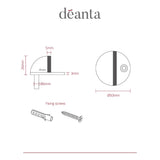 Deanta Oval Door Stop Satin Stainless Steel