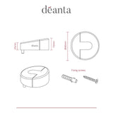 Deanta Sloped Door Stop Satin Stainless Steel