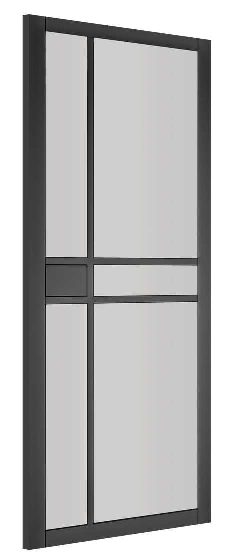 Deanta Dalston Black Prefinished Glazed FSC